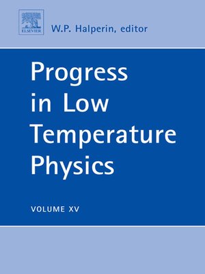cover image of Progress in Low Temperature Physics